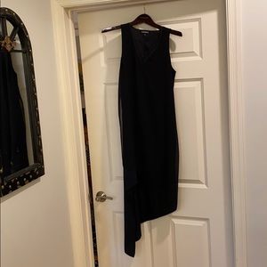 Asymmetrical black hi low dress Express like new!
